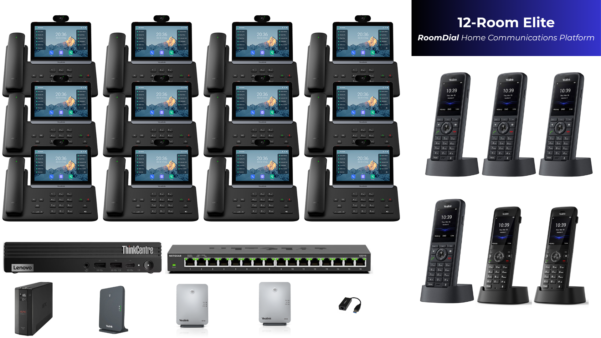 RoomDial 12-Room Elite Home Communications System