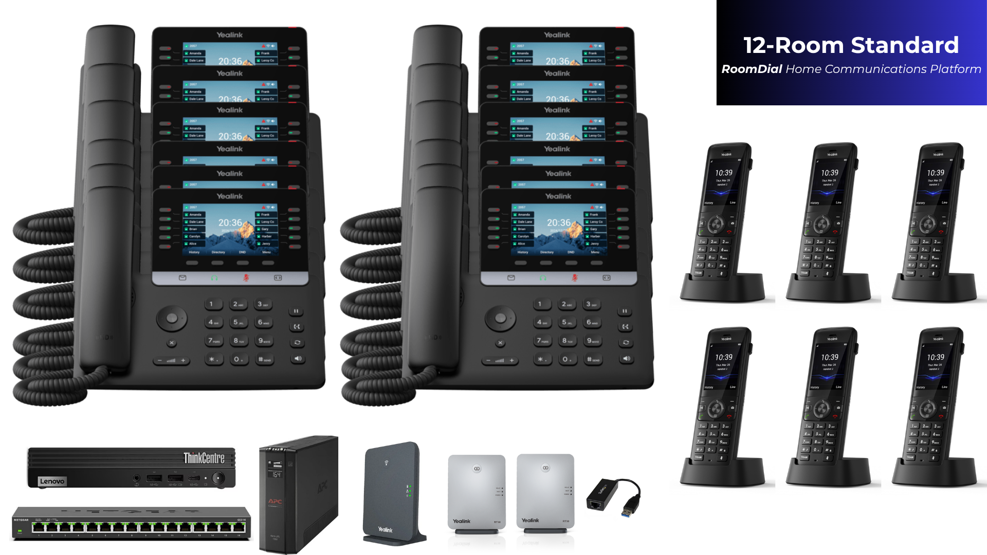 RoomDial 12-Room Standard Home Communications System