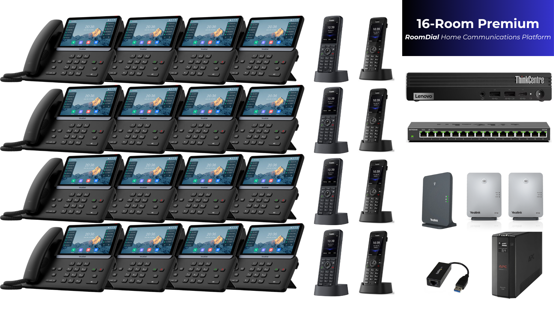 RoomDial 16-Room Premium Home Communications System