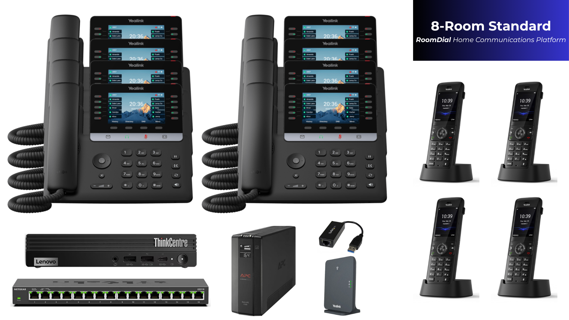 RoomDial 8-Room Standard Home Communications System
